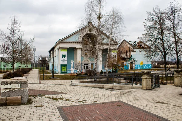 Boucha 우크라 이나의 도시로 키예프 위치해 대부분의 건물들은 수없을 정도로 — 스톡 사진