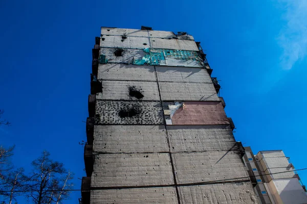 Irpin Ukraine March 2023 Most Buildings Irpin Either Destroyed Damaged — Stock Photo, Image