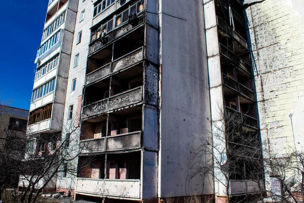 Ірпін Україна Березня 2023 Більшість Будівель Ірпіні Або Знищені Або — стокове фото