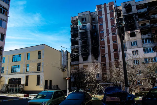 Irpin Ukraina Maret 2023 Sebagian Besar Bangunan Irpin Hancur Atau — Stok Foto