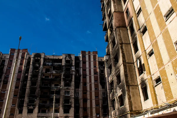Irpin Oekraïne Maart 2023 Meeste Gebouwen Irpin Zijn Vernietigd Onherstelbaar — Stockfoto