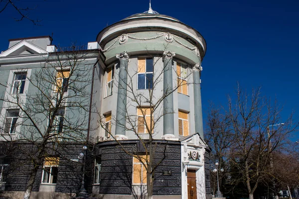 Cityscape Και Πρόσοψη Κτιρίου Στην Πόλη Kherson Πόλη Kherson Δέχεται — Φωτογραφία Αρχείου
