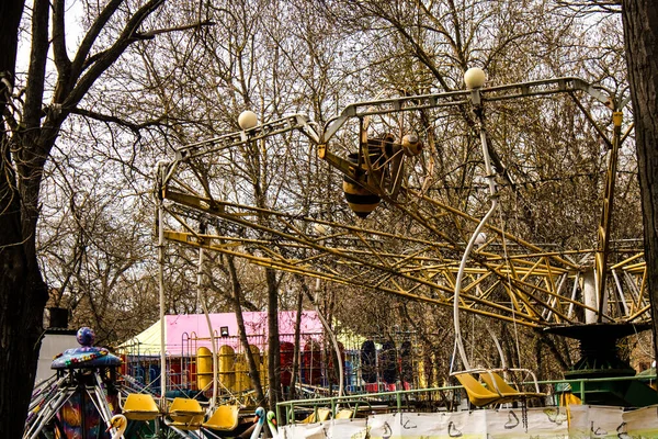 Egy Elhagyatott Vidámpark Khersonban Parkot Orosz Invázió Után Végleg Bezárták — Stock Fotó