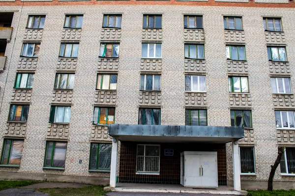 Cityscape Edifício Velho Localizado Cidade Sloviansk Oblast Donetsk Perto Linha — Fotografia de Stock