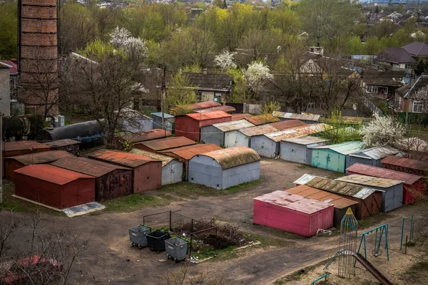 Stadsgezicht Oud Gebouw Gelegen Stad Sloviansk Donetsk Oblast Buurt Van — Stockfoto