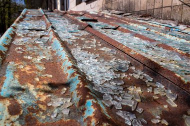 Sloviansk şehri, Donetsk Oblastı, ön cepheye yakın. Rus ordusu Ukrayna 'yı işgal etti ve savaş alanı haline gelen bu bölgede ağır çatışmalar yaşanıyor..