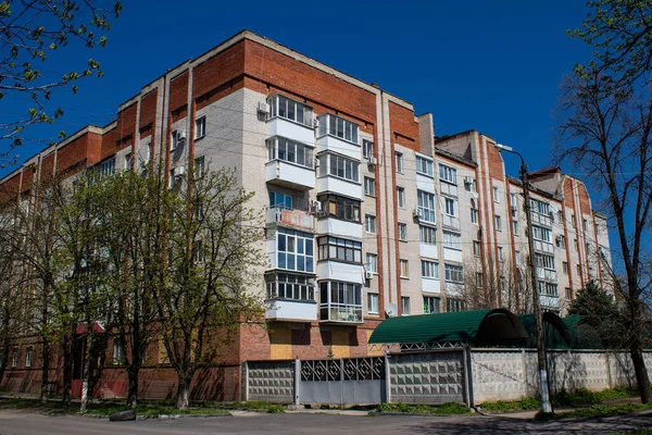 Cityscape Του Sloviansk Περιφέρεια Donetsk Κοντά Στην Πρώτη Γραμμή Ρωσικός — Φωτογραφία Αρχείου