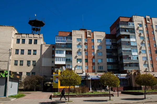 Stadsbilden Sloviansk Donetsk Oblast Nära Frontlinjen Den Ryska Armén Har — Stockfoto