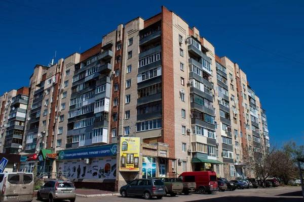 Cityscape Του Sloviansk Περιφέρεια Donetsk Κοντά Στην Πρώτη Γραμμή Ρωσικός — Φωτογραφία Αρχείου