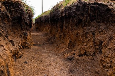 113. Harkiv Savunma Tugayı 'nın 209. Taburu' nun siperleri. Bu tugayın görevi Rus ordusunun tam önünde mevzilenmek ve tüm düşman saldırılarını püskürtmek..