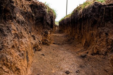 113. Harkiv Savunma Tugayı 'nın 209. Taburu' nun siperleri. Bu tugayın görevi Rus ordusunun tam önünde mevzilenmek ve tüm düşman saldırılarını püskürtmek..