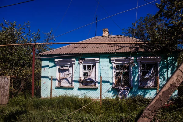 Tchassiv Yar Ukrajina Května 2023 Poškozené Budovy Nacházející Městě Tchassiv — Stock fotografie