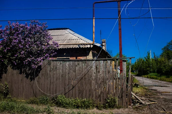 Tchassiv Yar Ukrajna Május 2023 Sérült Épületek Találhatók Város Tchassiv — Stock Fotó