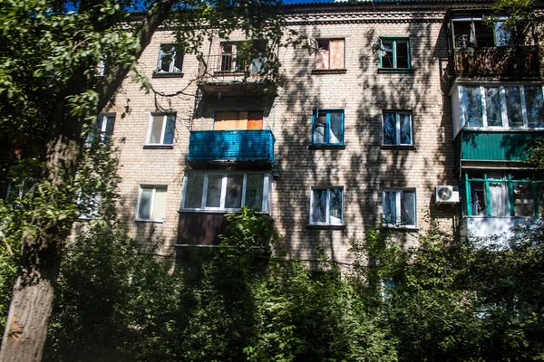 Tchassiv Yar Ucrania Mayo 2023 Edificios Dañados Ubicados Ciudad Tchassiv — Foto de Stock