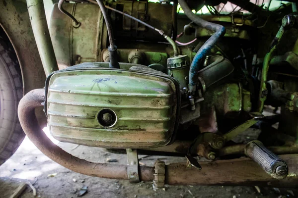 Ουκρανική Στρατιωτική Sidecar Μοτοσικλέτα Που Χρησιμοποιείται Από Στρατιώτες Της 28Ης — Φωτογραφία Αρχείου