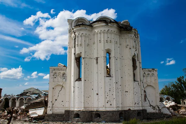 Monastero Ortodosso Svyato Heorhiy Situato Nel Villaggio Dolyna Stato Distrutto — Foto Stock