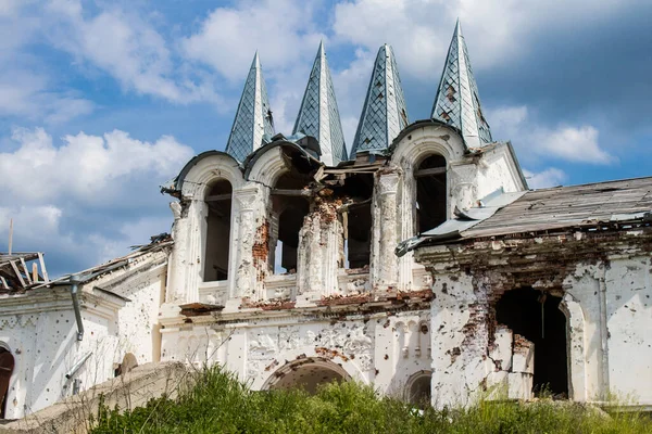 Het Orthodoxe Svyato Heorhiy Ivs Klooster Dolyna Dorp Werd Verwoest — Stockfoto