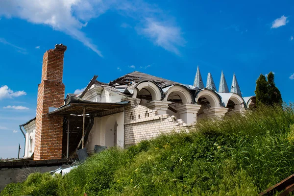 Monasterio Ortodoxo Svyato Heorhiy Ivs Ubicado Aldea Dolyna Fue Destruido — Foto de Stock