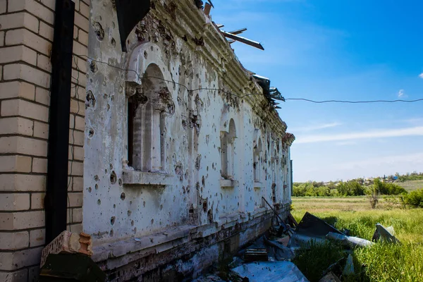 Monasterio Ortodoxo Svyato Heorhiy Ivs Ubicado Aldea Dolyna Fue Destruido —  Fotos de Stock
