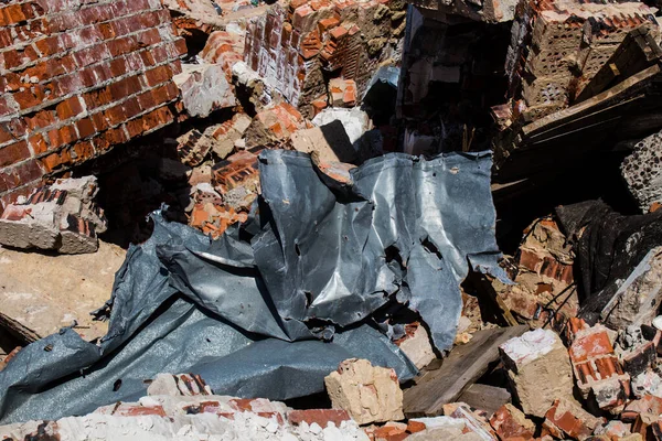 Los Escombros Del Monasterio Ortodoxo Svyato Heorhiy Ivs Situado Aldea —  Fotos de Stock