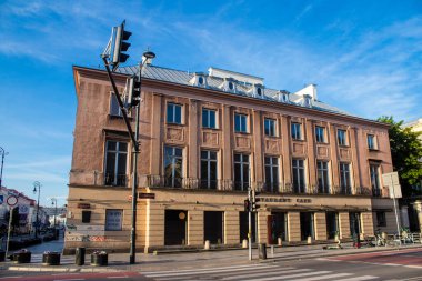 Varşova, Polonya - 28 Mayıs 2023 Varşova şehir merkezi, sembolik bir şehir ve Polonya 'nın başkenti.