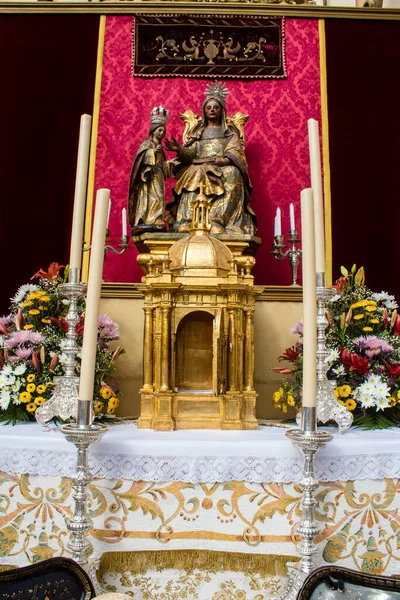 Carmona Hiszpania Czerwca 2023 Katolickie Artefakty Religijne Używane Podczas Święta — Zdjęcie stockowe