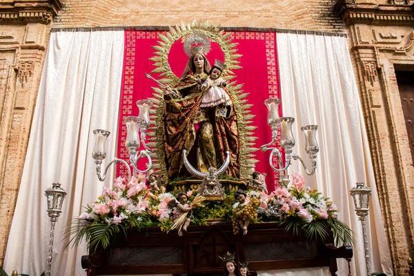 Carmona Espagne Juin 2023 Les Artefacts Religieux Catholiques Utilisés Pendant — Photo