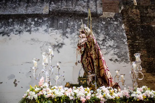 Carmona Spanien Juni 2023 Katholische Religiöse Artefakte Die Während Des — Stockfoto