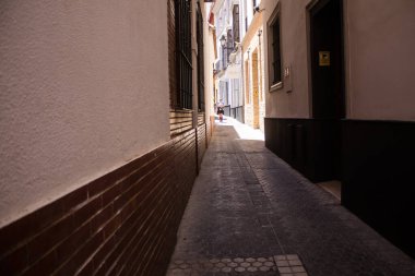 Sevilla, İspanya - 13 Haziran 2023 Sevilla şehir merkezi, sembolik bir şehir ve Endülüs 'ün başkenti..