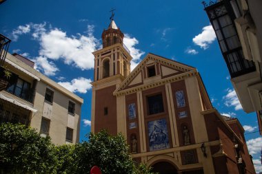 Sevilla, İspanya - 13 Haziran 2023 Sevilla şehir merkezi, sembolik bir şehir ve Endülüs 'ün başkenti..