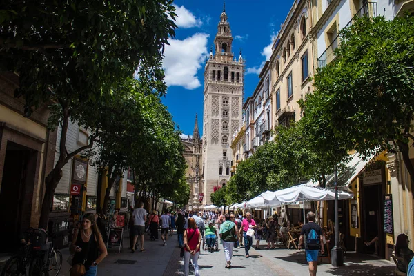 Sevilla Spanje Juni 2023 Architectuur Stadsgezicht Van Het Centrum Van — Stockfoto