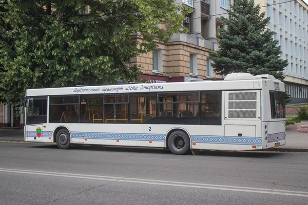 Saporischja Ukraine Juli 2023 Bus Rollt Durch Die Straßen Von — Stockfoto