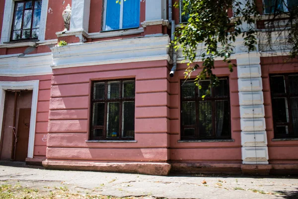 Nikopol Ukrayna Temmuz 2023 Nikopol Deki Hasarlı Binalar Rus Ordusu — Stok fotoğraf