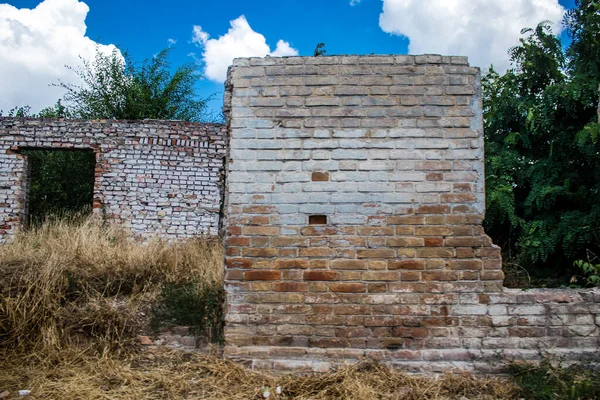 stock image Nikopol, Ukraine -  July 10, 2023 Damaged buildings at Nikopol, Russian army bombs civilian targets and cause a lot of damage. The Russian army has invaded Ukraine and heavy fighting is taking place in this area.