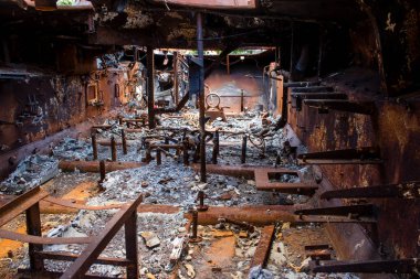 Kyiv, Ukraine - July 19, 2023 The exhibition of destroyed Russian military equipment is an outdoor exhibit and features Russian military equipment that has been captured and destroyed by Ukraine since the start of the war. 