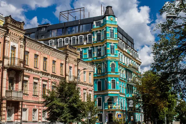 Kyiv Ukraine July 2023 Facade Building Architecture City Kyiv Capital — Fotografia de Stock
