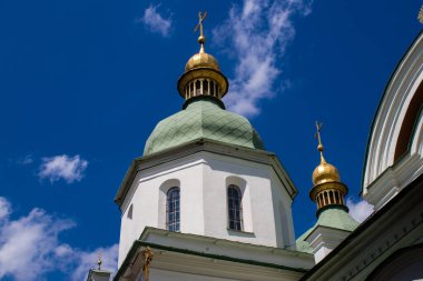 Kyiv, Ukraine - July 20, 2023 Saint Sophia Cathedral in Kyiv, an architectural monument of Kievan Rus. The former cathedral is one of the city's best known landmarks and the first heritage site in Ukraine to be inscribed on the World Heritage List. 