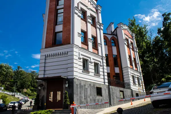 Kyiv Vozdvizhenka Ukraine July 2023 Facade Building Kiev Vozdvizhenka Oligarch — Stock Photo, Image