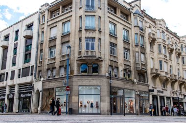 Reims, Fransa - 07 Ağustos 2022 Reims şehri ve Fransa 'da Şampanya' nın başkenti.