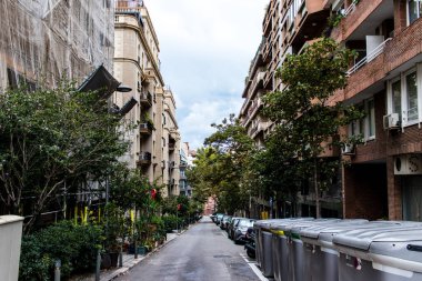Barselona, İspanya - 28 Ağustos 2023 Barcelona şehir merkezi, sembolik bir şehir ve İspanya Katalogunun başkenti..