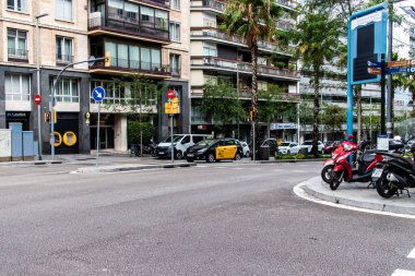 Barselona, İspanya - 28 Ağustos 2023 Barcelona şehir merkezi, sembolik bir şehir ve İspanya Katalogunun başkenti..