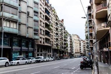 Barselona, İspanya - 28 Ağustos 2023 Barcelona şehir merkezi, sembolik bir şehir ve İspanya Katalogunun başkenti..