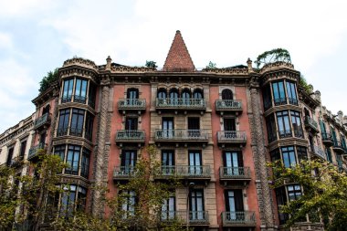 Barselona, İspanya - 28 Ağustos 2023 Barcelona şehir merkezi, sembolik bir şehir ve İspanya Katalogunun başkenti..