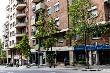 Barselona, İspanya - 28 Ağustos 2023 Barcelona şehir merkezi, sembolik bir şehir ve İspanya Katalogunun başkenti..