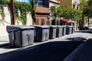 Barselona, İspanya - 28 Ağustos 2023 Barcelona şehir merkezi, sembolik bir şehir ve İspanya Katalogunun başkenti..