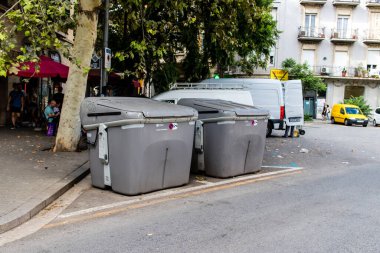 Barselona, İspanya - 28 Ağustos 2023 Barcelona şehir merkezi, sembolik bir şehir ve İspanya Katalogunun başkenti..