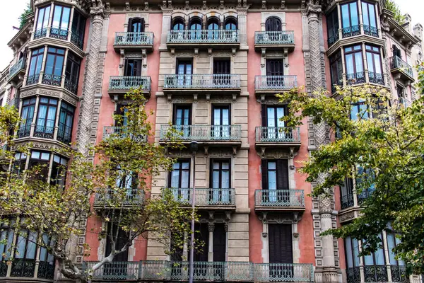 Барселона Испания Августа 2023 Года Архитектура Городской Пейзаж Центра Барселоны — стоковое фото