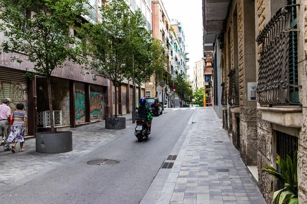 Stock image Barcelona, Spain - August 28, 2023 Architecture and cityscape of the city center of Barcelona, an emblematic city and the capital of Catalogne in Spain.