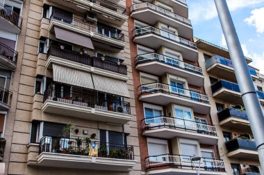 Barselona, İspanya - 28 Ağustos 2023 Barcelona şehir merkezi, sembolik bir şehir ve İspanya Katalogunun başkenti..