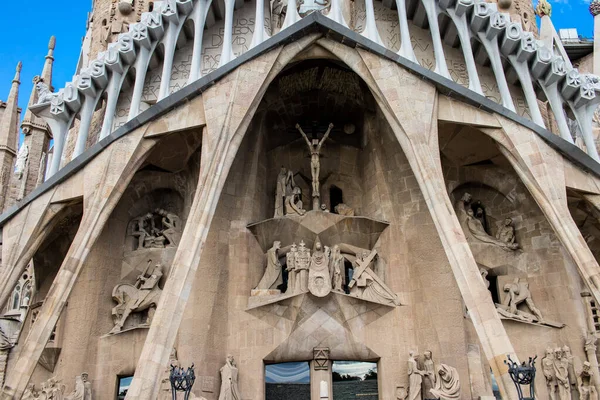 Barcelona Spain August 2023 Sagrada Famlia One Gaudi Most Famous — Stock Photo, Image